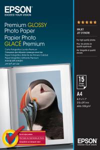 Premium Glossy Photo Paper A4 15-sheet (c13s042155)                                                  A4 (210x297mm) 15sheet white 255gr