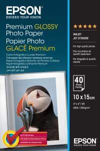 Premium Glossy Photo Paper 10x15cm 40sh (c13s042153)                                                 sheet white 255gr glossy
