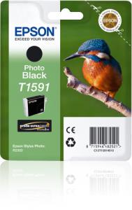 Ink Cartridge - T1591 Kingfisher - 17ml - Photo Black photo blk 17ml