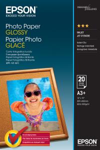 Photo Paper Glossy A3+ 20 Sheet                                                                      A3+ (330x483mm) 20sheet white 200gr