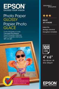 Photo Paper Glossy 10x15cm 100 Sheet                                                                 sheet white 200gr glossy