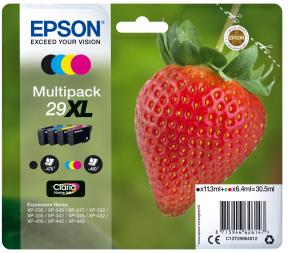 Ink Cartridge - 29xl Strawberry - Magenta/ Cyan / Black/ Yellow 1x470/3x450pages 1x11,3/3x6,4 ml