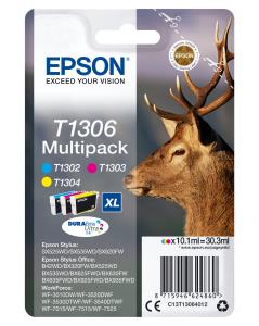 Ink Cartridge  - T1306 Stag Xl - 10.1ml - Cyen/ Magenta/ Yeloow 880c/580m/855ypages 3x10,1 ml