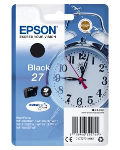 Ink Cartridge - 27 Alarm Clock - 6.2ml - Black Blister Pack pages 6,2ml