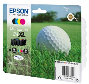 Ink Cartridge - 34xl - Golf Ball - Multipack - High Capacity 1x1100/3x950pages 1x16,3/3x10,8 ml