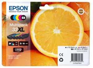 Ink Cartridge - 33 Xl - Black/ Yellow/ Cyan/ Magenta/ Photo Black Original Blister HC 530bk/400pbk/3x530cmypages