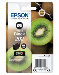 Ink Cartridge - 202 Kiwi - 4.1ml - Black photo blk Claria Premium 400photos 4,1ml