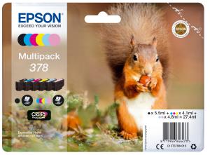 Ink Cartridge - 378 Squirrel - Black/ Yellow/ Cyan/ Magenta/ Light Magenta/ Light Cyan ST 1x240/5x360pages 1x5,5/3x4,1/2x4,8 ml