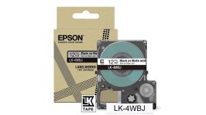 Tape Cartridge - Lk-4wbj - 12mm - Matte White/ Black  LK-4WBJ tape matte 8m