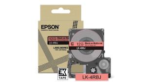Tape Cartridge - Lk-4rbj - 12mm - Matte Red/black  LK-4RBJ tape matte 8m