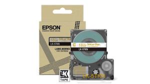 Tape Cartridge - Lk-5tkn - 18mm - Metallic Clear/gold  LK-5TKN tape metallic 9m