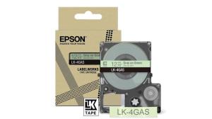 Tape Cartridge - Lk-4gas - 12mm - Soft Green/gray  LK4GAS colour tape 8m