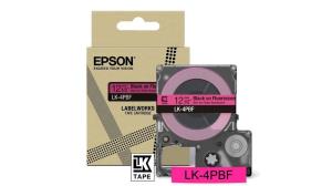 Tape Cartridge - Lk-4pbf - 12mm - Pink / Black LK4PBF colour tape 5m