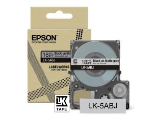 Tape Cartridge - Lk-5abj - 18mm - Matte L Grey / Black LK5ABJ tape matte 8m