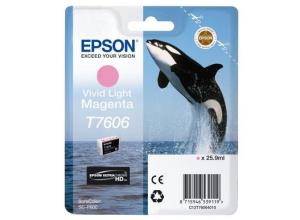 Ink Cartridge - T7606 - 25.9ml - Vivid Light Magenta (c13t76064n10) vivid 2800pages 25,9ml