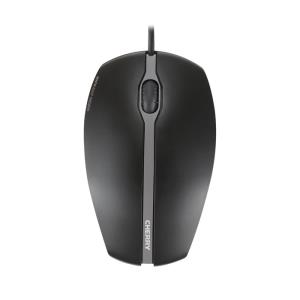 Gentix Silent Corded Mouse USB 1000dpi Black ambidextrous cable optical silent