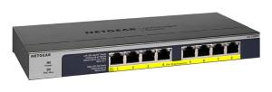 GS108PP Unmanaged Gigabit Switch Standalone 8xRJ45 grey unmanaged