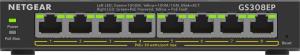 GS308EP Gigabit Smart Managed Plus Switch 8-Port PoE+ 62W Standalone 8xRJ45 white managed
