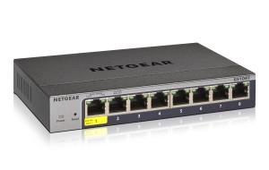GS108Tv2 Gigabit Smart Managed Pro Switch 8-Port with 1 PD Port Standalone 8xRJ45 POE PD V3 managed