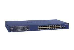 GS724TP - 24-Port Gigabit Ethernet PoE Smart Switch with 2 SFP Ports Standalone 24x10/100/1000 POE+ managed