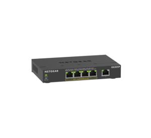 GS305Pv3 Gigabit Unmanaged Switch SOHO 5-Port with 4-Ports PoE+ 63W Standalone 5x10/100/1000 POE+ unmanaged