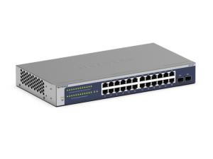 GS724Tv6 Gigabit Ethernet Smart Switch 24-Port with 2 Dedicated SFP Ports Standalone 8x10/100/1000 SFP