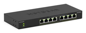 Unmanaged Essentials Switch PoE+ GS308LP - 8-Port GbE Standalone 8xRJ45 grey unmanaged