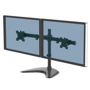 Professional Series Free Standing Double Arm monitor arm 16kg dual black