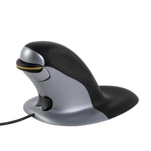 Penguin Ambidextrous Vertical Mouse - Medium Wired with cable vertical black