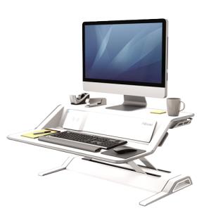 Lotus Dx Sit-stand Workstation - White sit-stand work station 14kg single white