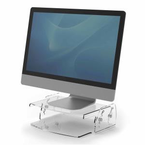 Clarity Adjustable Monitor Riser 9731101 10kg transparent