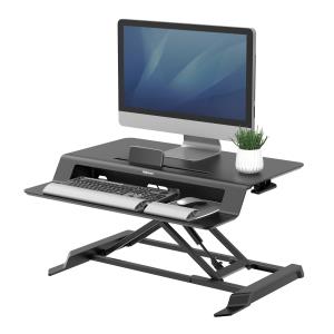 Fellowes Lotus Lt Sit Stand Workstation sit-stand work station dual black