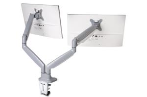 Smartfit Height Adjustable Dual Monitor Arm monitor arm 9kg dual 13-32 grey