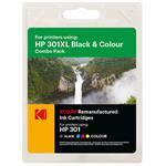 Ink Cartridge - Hp 2510 - (2) Black + color blk-col rebuilt 550/330pages blister