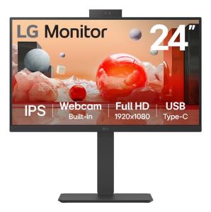 IPS Desktop Monitor - 24BA850-B - 24in - FHD 1920 x 1080 (16:9) - 2x 2W Speakers - Hdmi/ Dp/ 3.5mm (Audio/Mic)/ USB-c - Black 1920x1080 Webcam RJ45 USB-C FHD IPS D