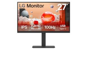 Desktop USB-c Monitor - 27BA750-B - 27in - FHD 1920 x 1080 - IPS (16:9) - 2x 2W Speakers - Hdmi/ Dp/ Audio/ USB-c/ RJ-45 - Black 1920x1080 RJ45 USB-C FHD IPS D