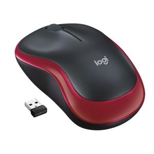 LOGITECH M185 MOUSE BLACK-RED                                                                        910-002237 wrls 3buttons ambidextrous