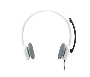H150 - 3.5mm - Stereo Headset - White 981-000350 wired white on-ear