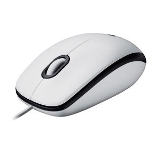 Mouse M100 White                                                                                     910-006764 white USB ambidextrous