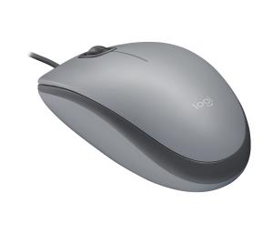 Mouse M110 Silent - Mid Grey 910-006760 3buttons wired ambidextrous