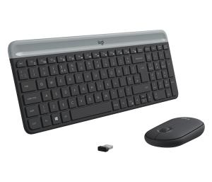 Slim Wireless Keyboard And Mouse Combo Mk470 - Graphite - Qwerty US/Int'l QWERTY US wireless black