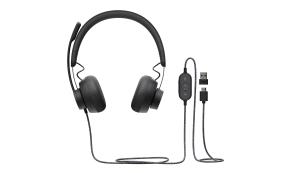 Zone Wired - USB-C / USB-A - Headset - MSFT Teams Zone - Black 981-000870 wired black on-ear