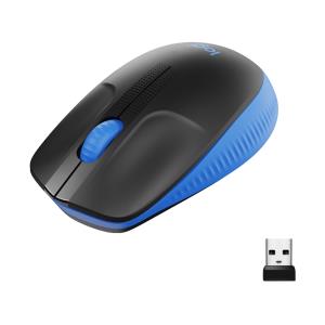 M190 Full-Size Wireless Mouse Blue 910-005907 3buttons USB