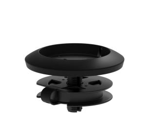 Rally Mic Pod Mount - Microphone Desktop Mount - Matte Black - For Logitech Rally 952-000002 for microphone black