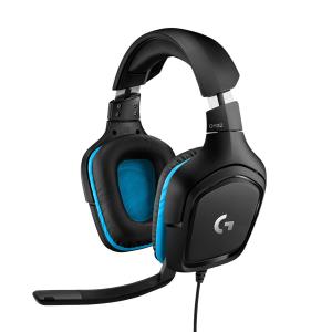 G432 - USB / 3.5mm - Game-headset - 7.1 Surround - Blue 981-000770 wired black over-ear