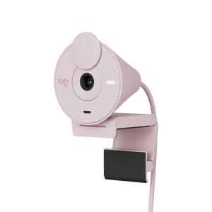 Brio 300 Full Hd Webcam - Rose 960-001448 1080p microphone USB-C cable