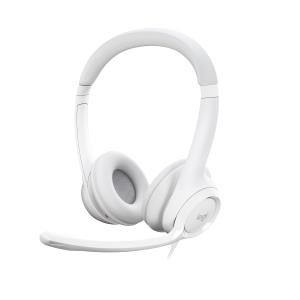 Headset - H390 - USB-a - Off-white 981-001286 wired white on-ear
