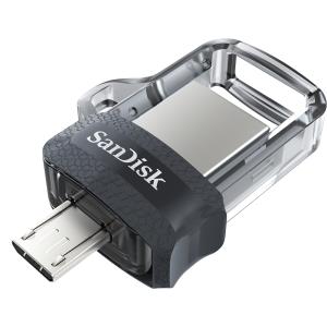 SanDisk ULTRA DUAL DRIVE M3.0 - 16GB USB Stick - micro-USB / USB 3.0 SDDD3-016G-G46 130MB/s USB 3.0