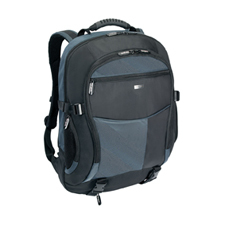 Atmosphere - 17-18in - Xl Notebook Backpack - Black/ Blue notebook bag 18 black