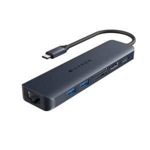 Hyperdrive Next 7 Port USB-c Hub dockingstation hyperdrive7 midnight blue